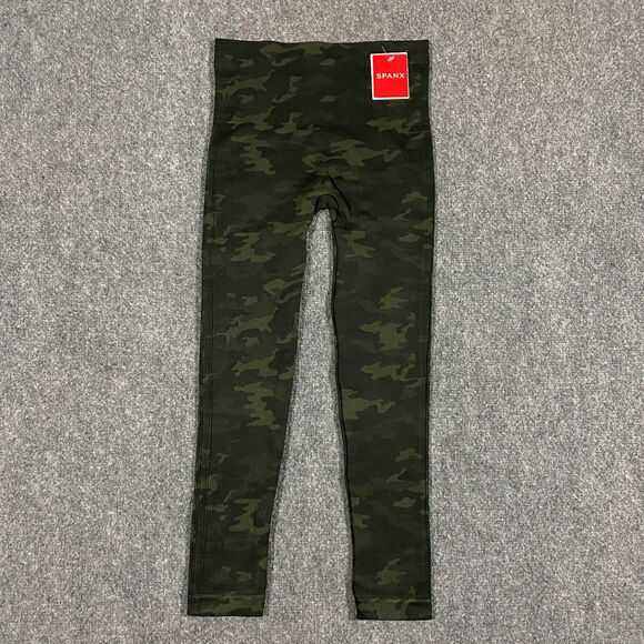 SPANX Look At Me Now Seamless High Rise Leggings Womens X-Small XS 0 Green Camo - Picture 4 of 16